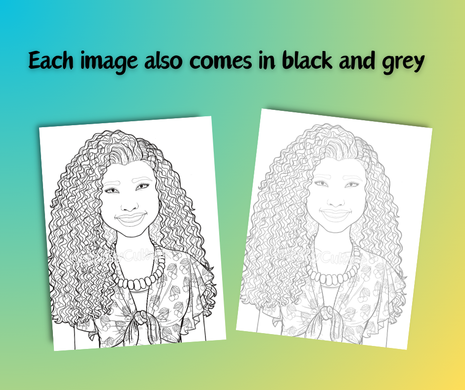 Portraits of Diversity - Printable Coloring Set - 5 Pages