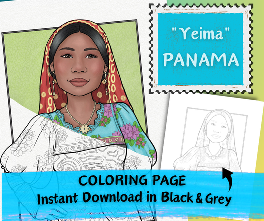 Yeima - Panama - Printable Coloring Page
