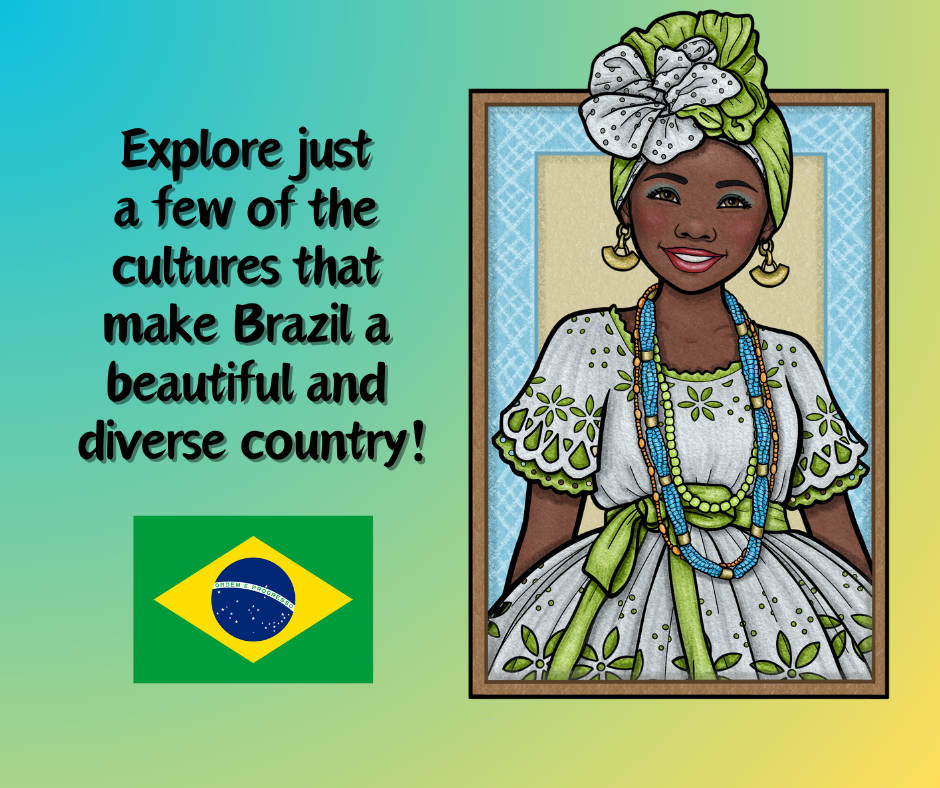 Women of Brazil - Printable Coloring Set