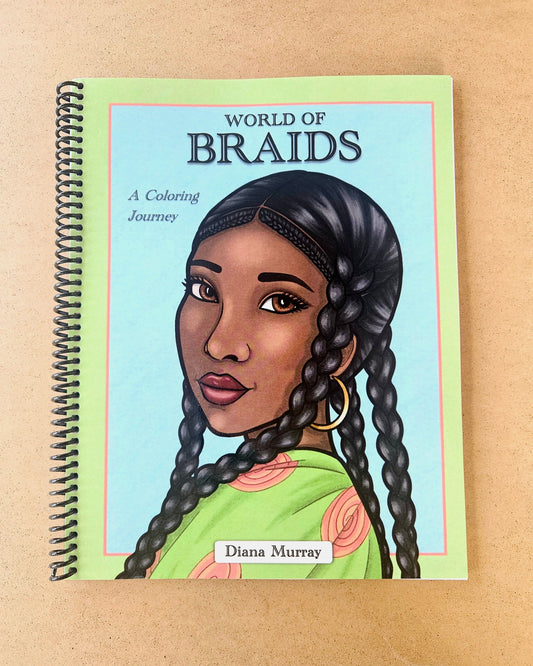World of Braids - Spiral Bound Coloring Book